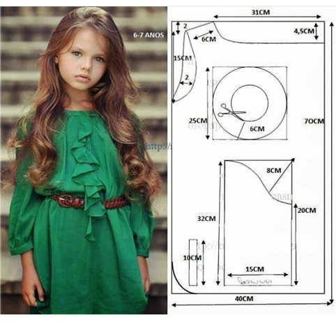 آموزش مدل لباس بچه همراه با الگو