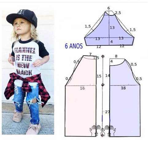 آموزش مدل لباس بچه همراه با الگو